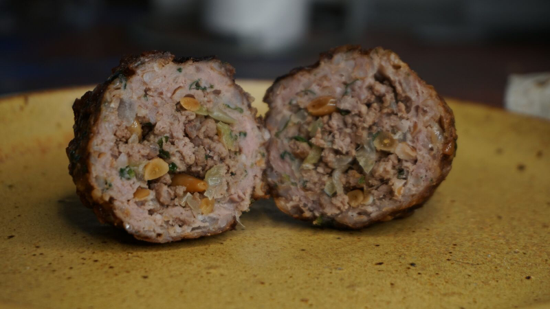 Illustration for article titled How to make kibbeh meatballs, a Cadbury egg for carnivores